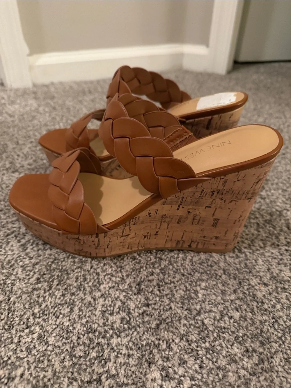 Braided Slide Sandals for Women - Tan